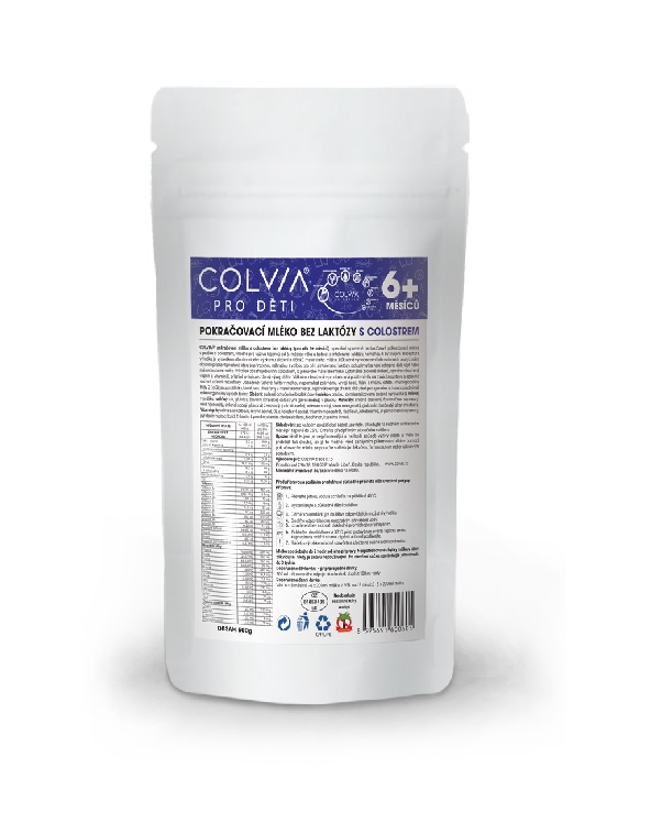 COLVIA Pokračovací mléko bez laktózy 6m+ 500 g COLVIA