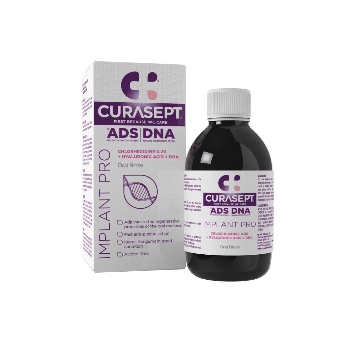 CURASEPT ADS DNA IMPLANT PRO ústní voda 200 ml CURASEPT