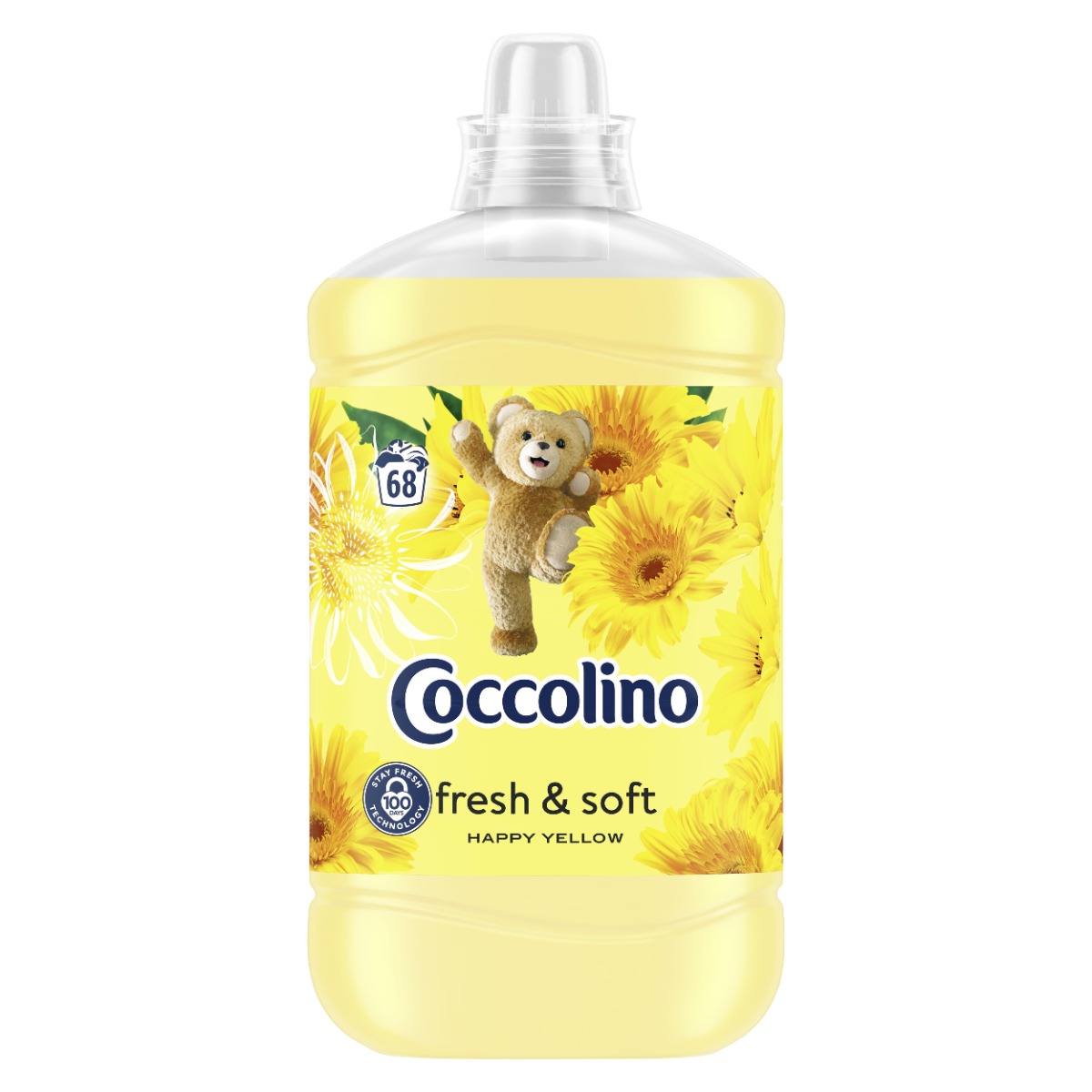 Coccolino Aviváž Happy Yellow fresh & soft 1700 ml 68 dávek Coccolino