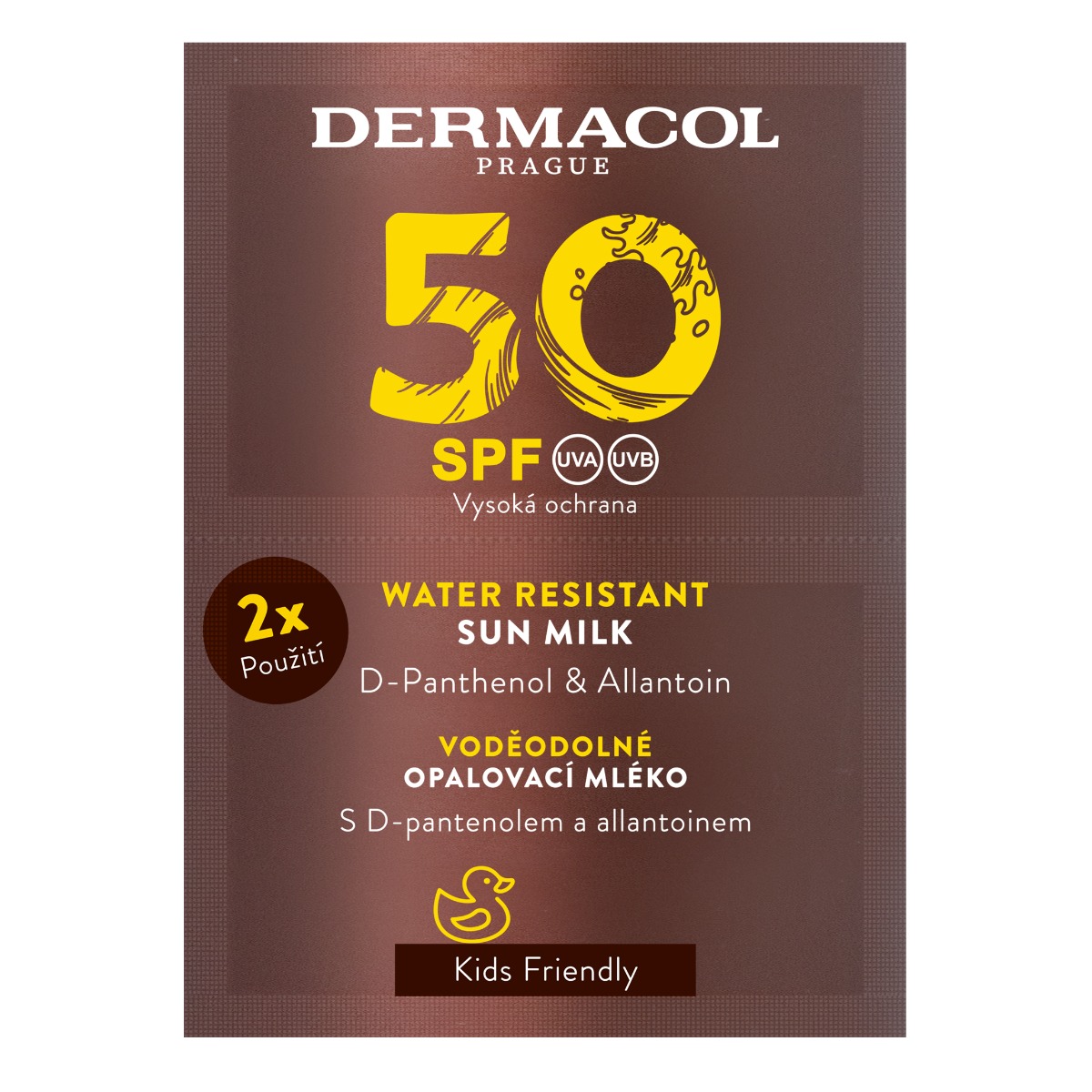 Dermacol SUN Mléko na opalování SPF50 2x15 ml Dermacol