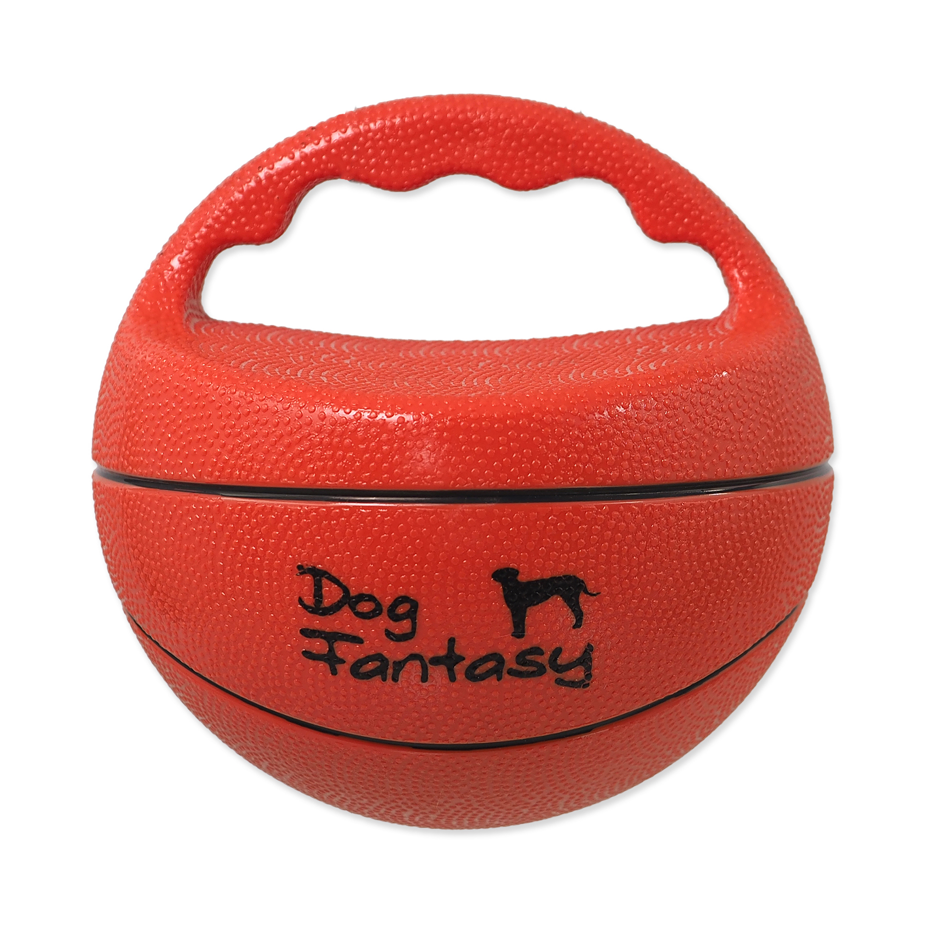 Dog Fantasy Hračka Ball míč s rukojetí pískací 15 cm Dog Fantasy