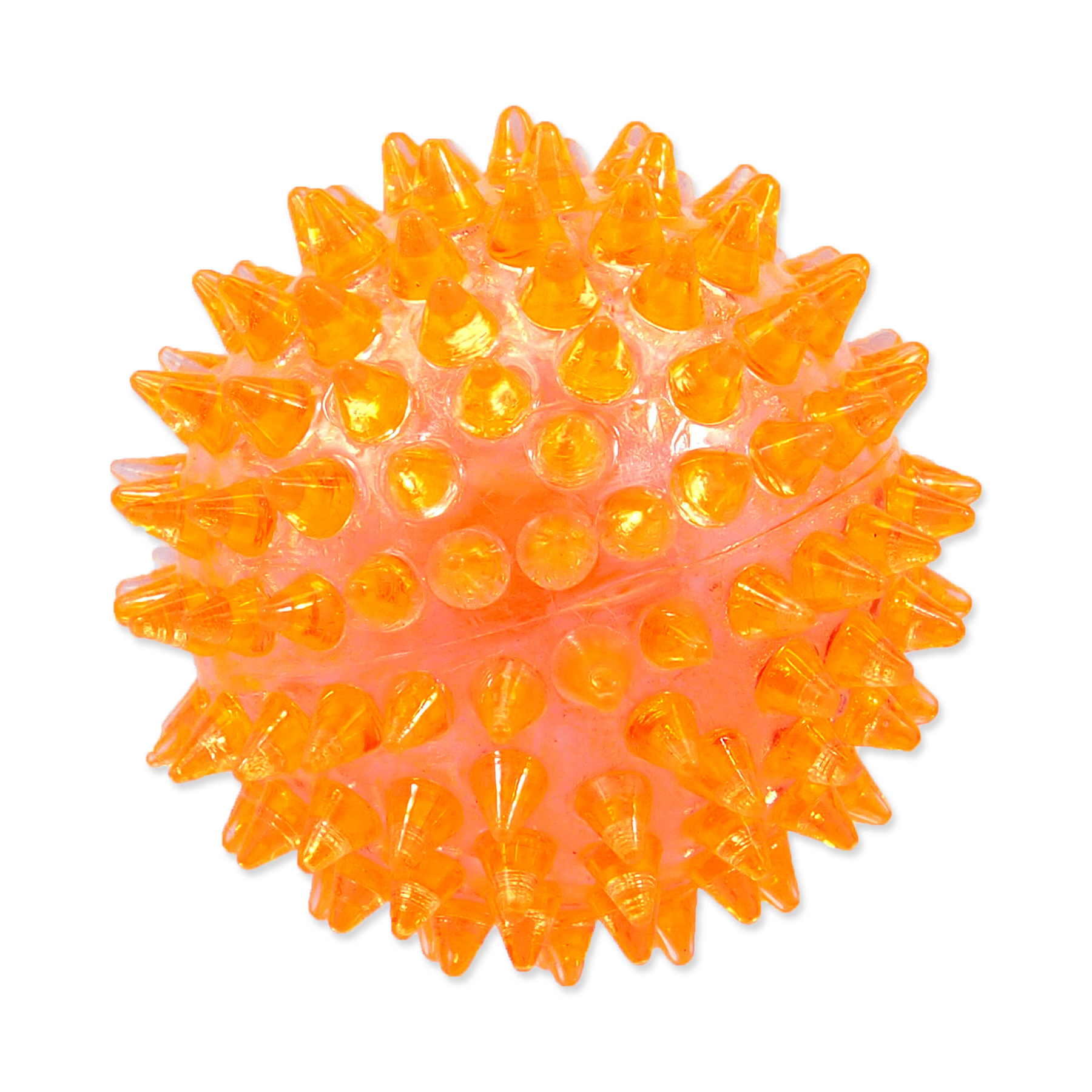 Dog Fantasy Hračka míček pískací oranžový 6 cm Dog Fantasy