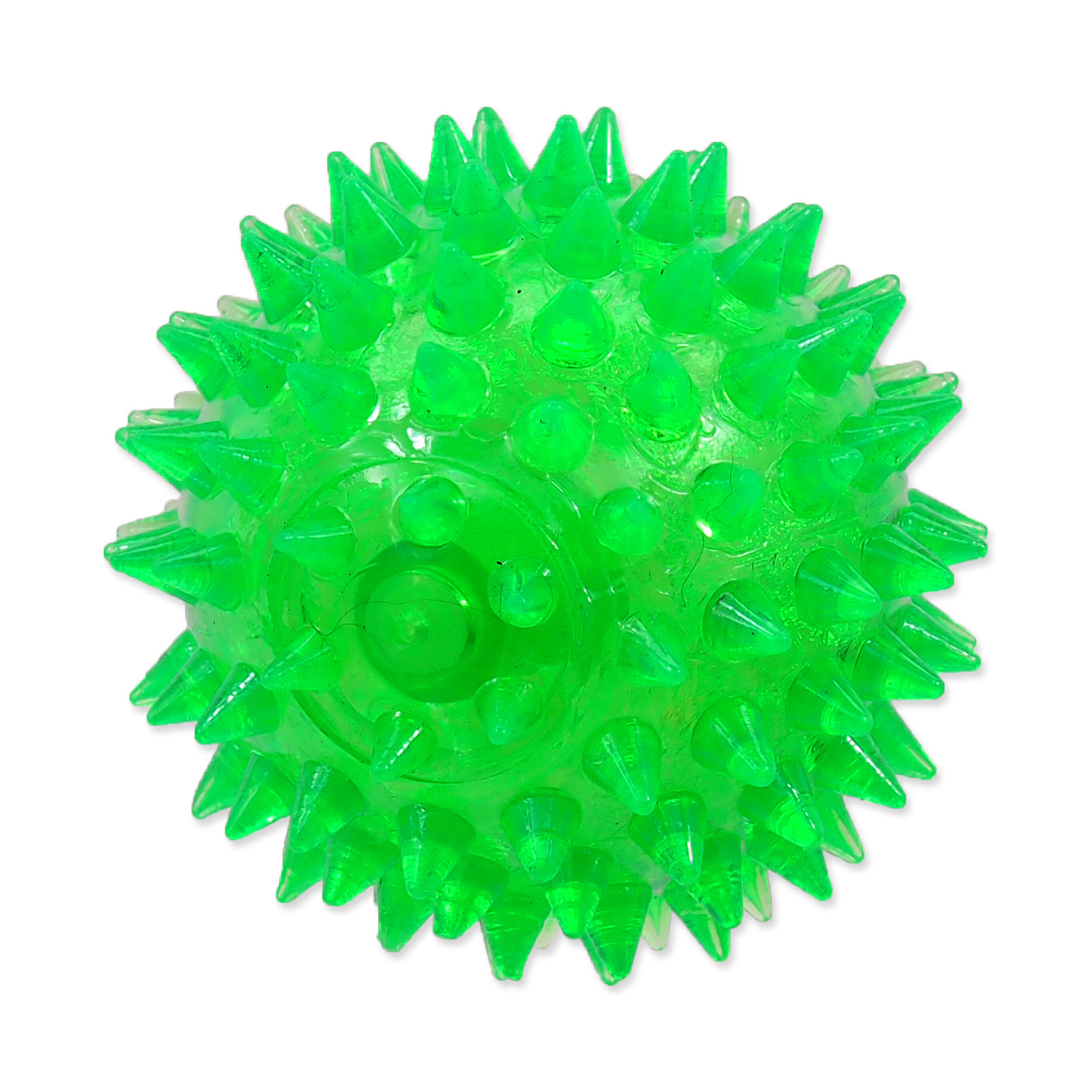 Dog Fantasy Hračka míček pískací zelený 6 cm Dog Fantasy