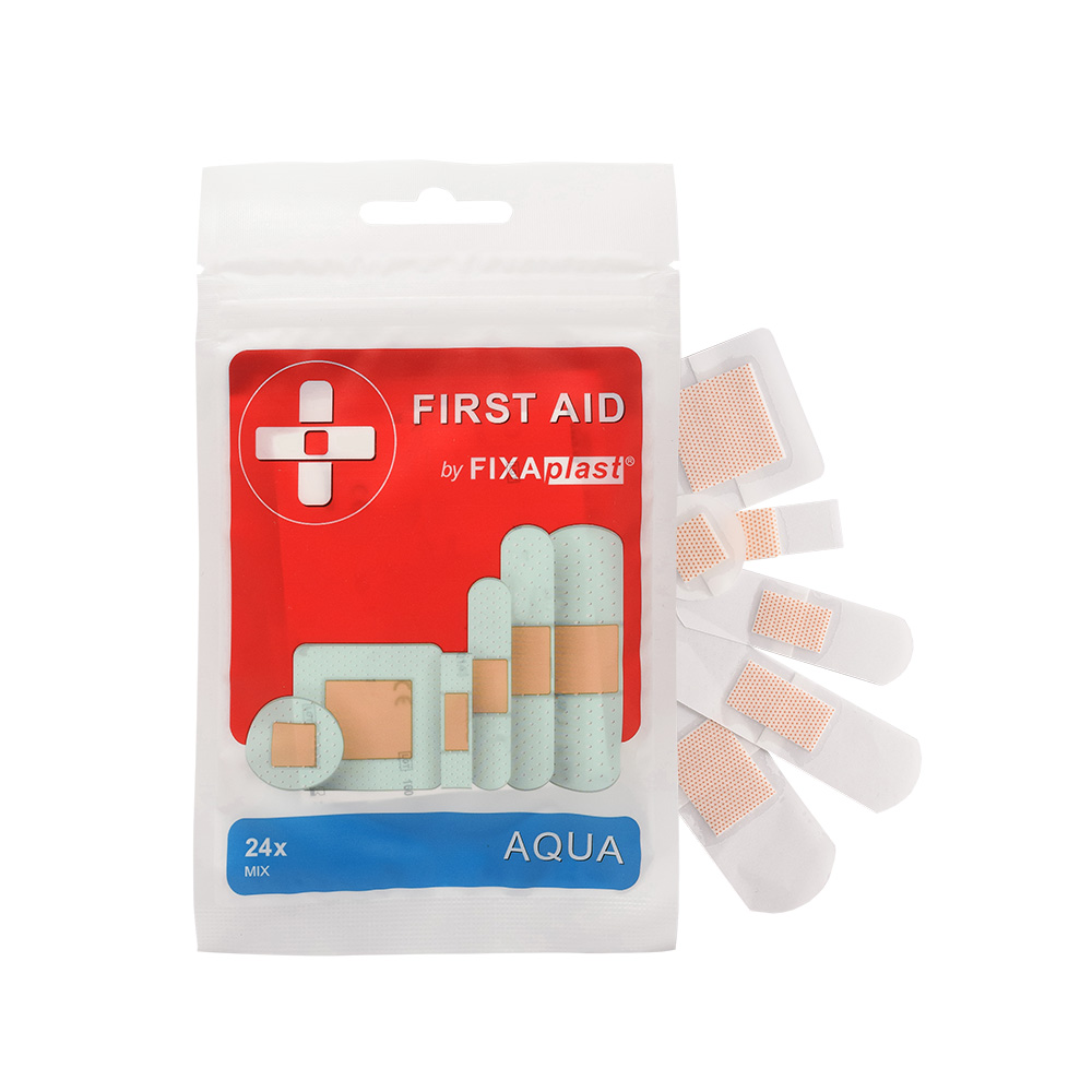 Fixaplast FIRST AID Aqua MIX náplasti 24 ks Fixaplast