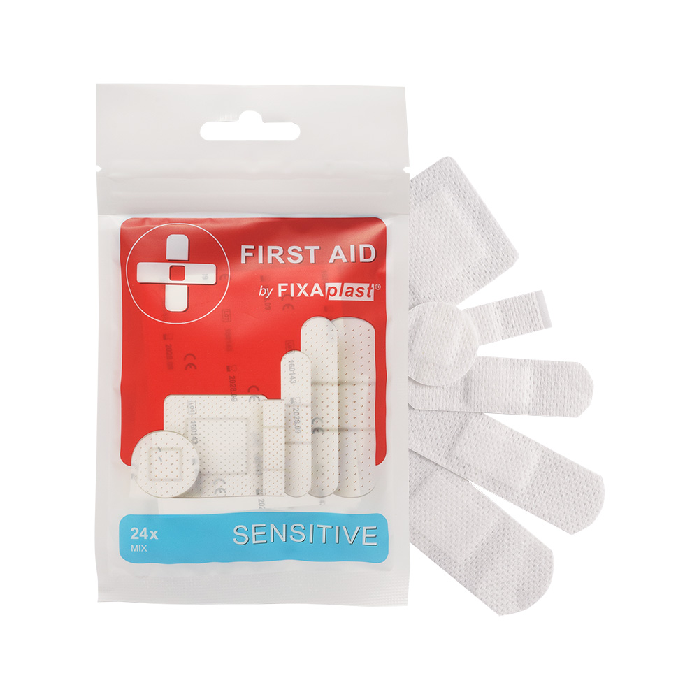 Fixaplast FIRST AID Sensitive MIX náplasti 24 ks Fixaplast