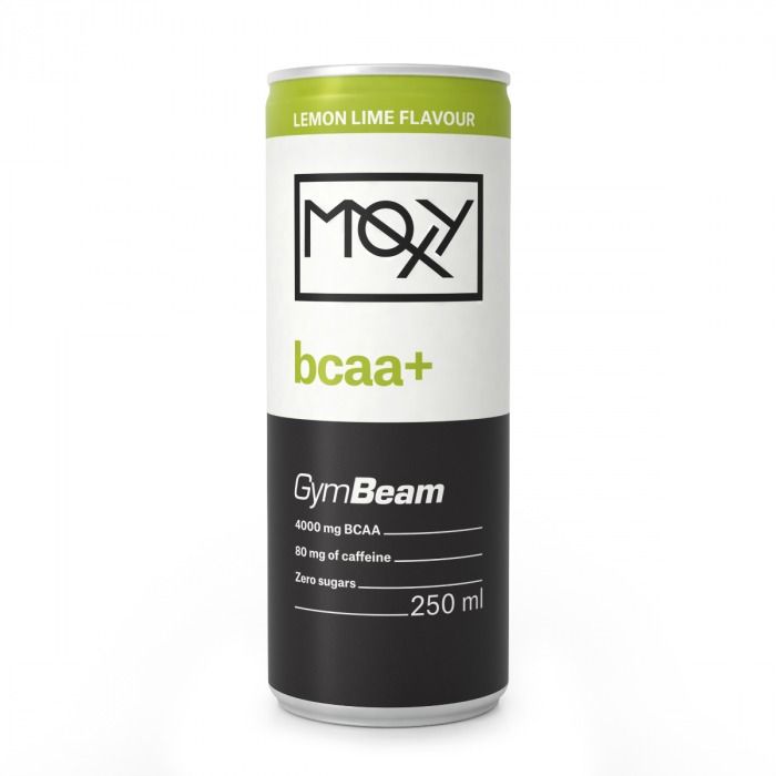 GymBeam Moxy bcaa+ Energy Drink lemon lime 250 ml GymBeam