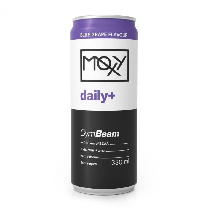 GymBeam Moxy daily+ Energy Drink blue grape 330 ml GymBeam