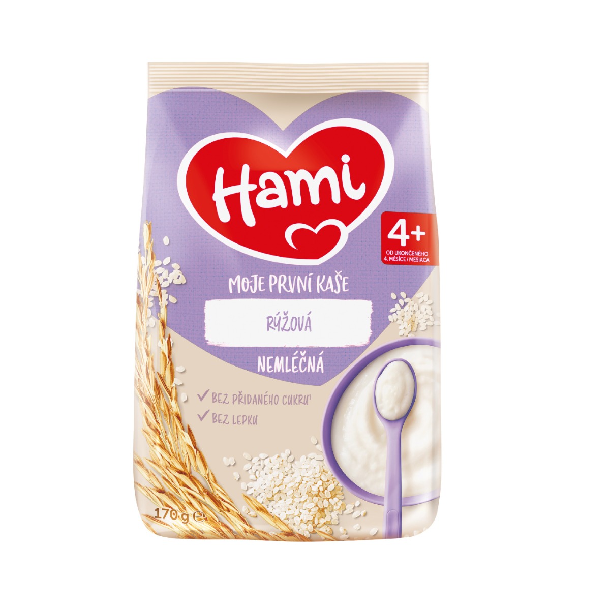 Hami Nemléčná kaše rýžová 170 g Hami