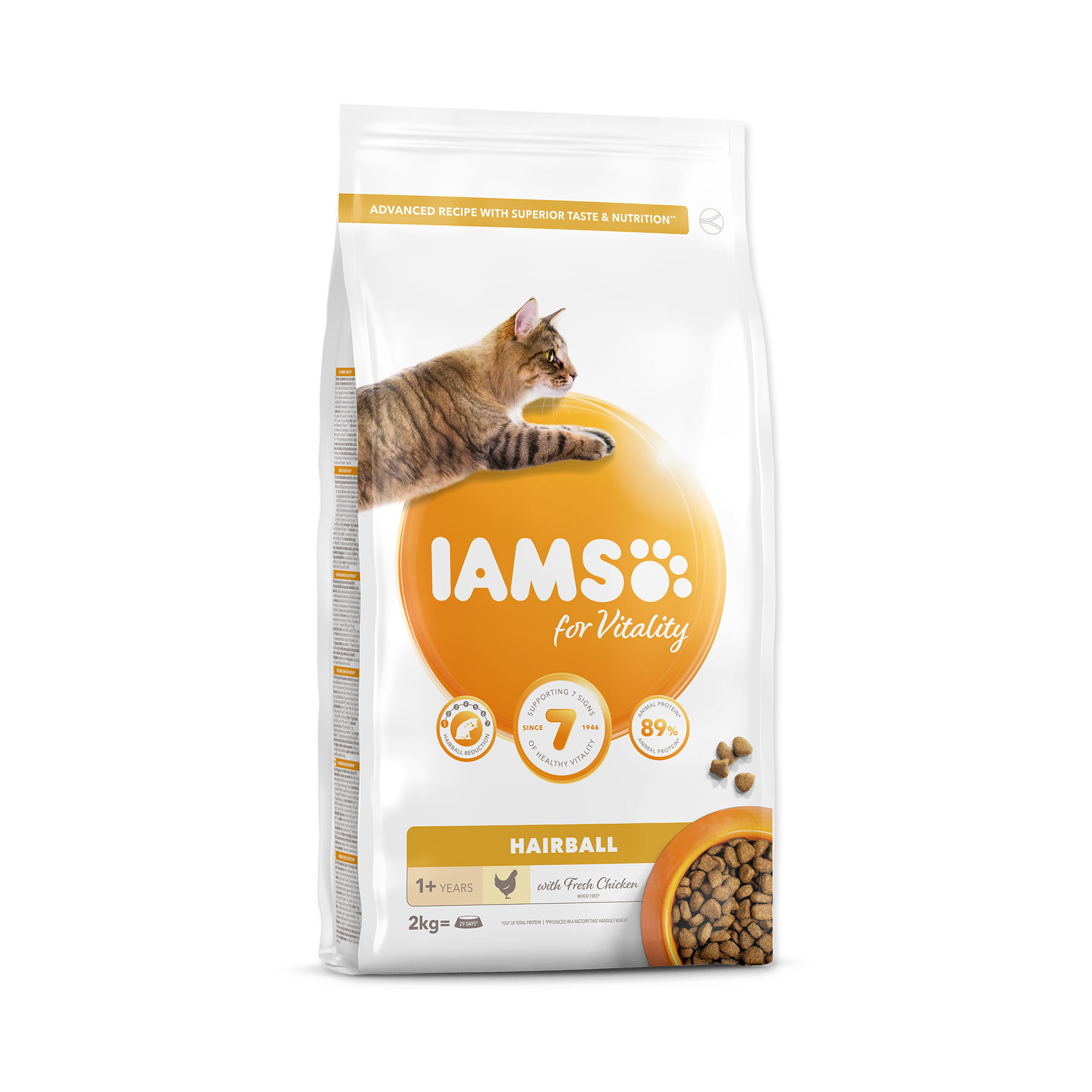 IAMS Cat Adult Hairball Chicken granule 2 kg IAMS