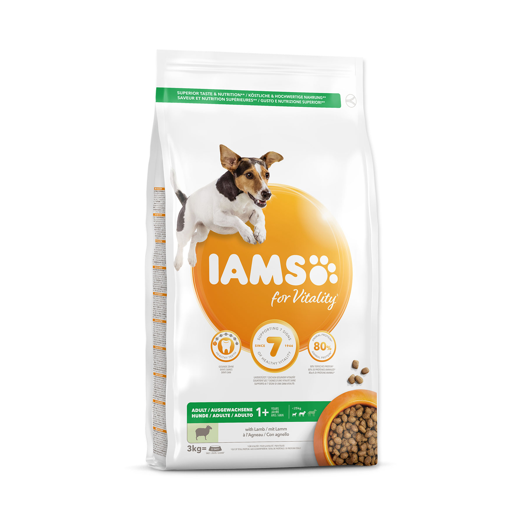 IAMS Dog Adult Small & Medium Lamb granule 3 kg IAMS