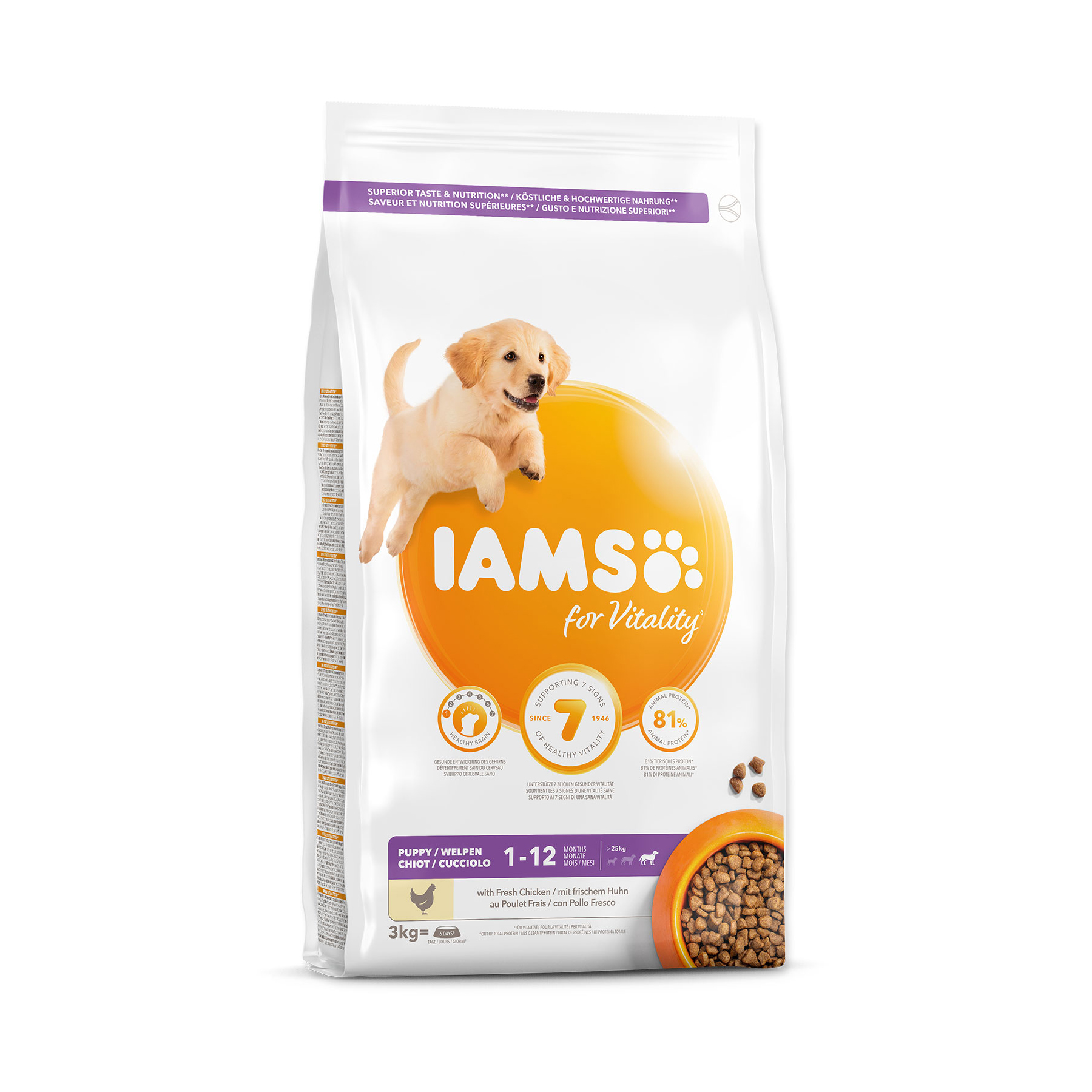 IAMS Dog Puppy Large Chicken granule 3 kg IAMS