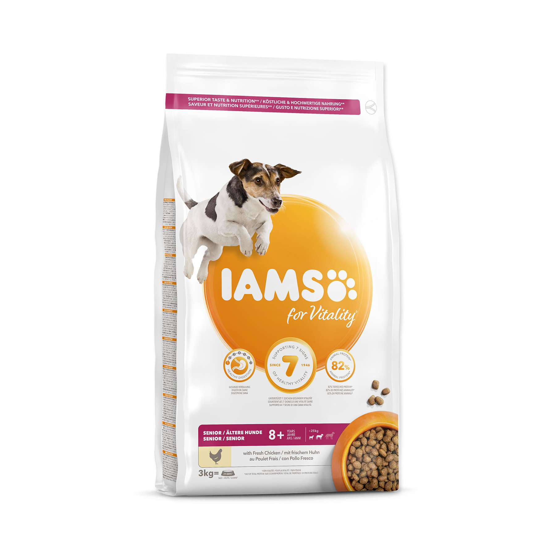 IAMS Dog Senior Small & Medium Chicken granule 3 kg IAMS