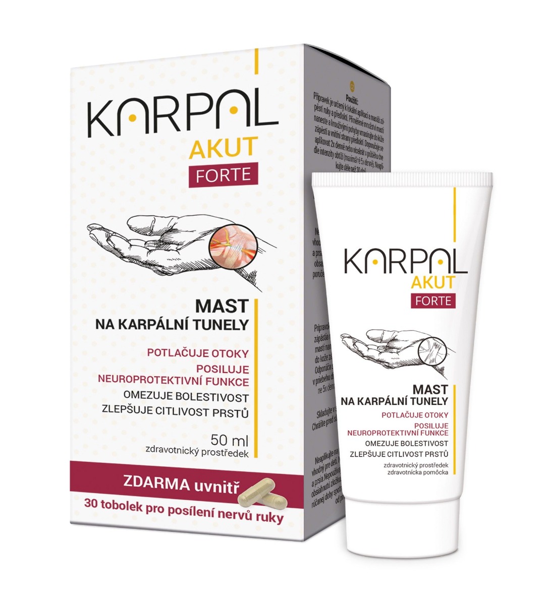 KARPAL AKUT FORTE 50 ml + KARPA-L 30 tobolek KARPAL AKUT