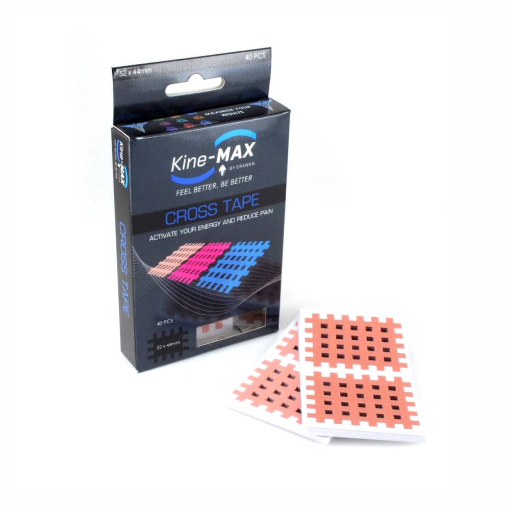 KineMAX Cross Tape vel. L 52 x 44 mm křížový tejp 40 ks KineMAX