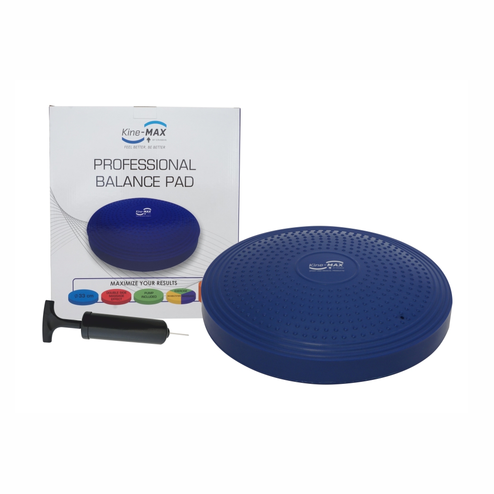 KineMAX Professional Balance Pad balanční čočka 1 ks modrá KineMAX