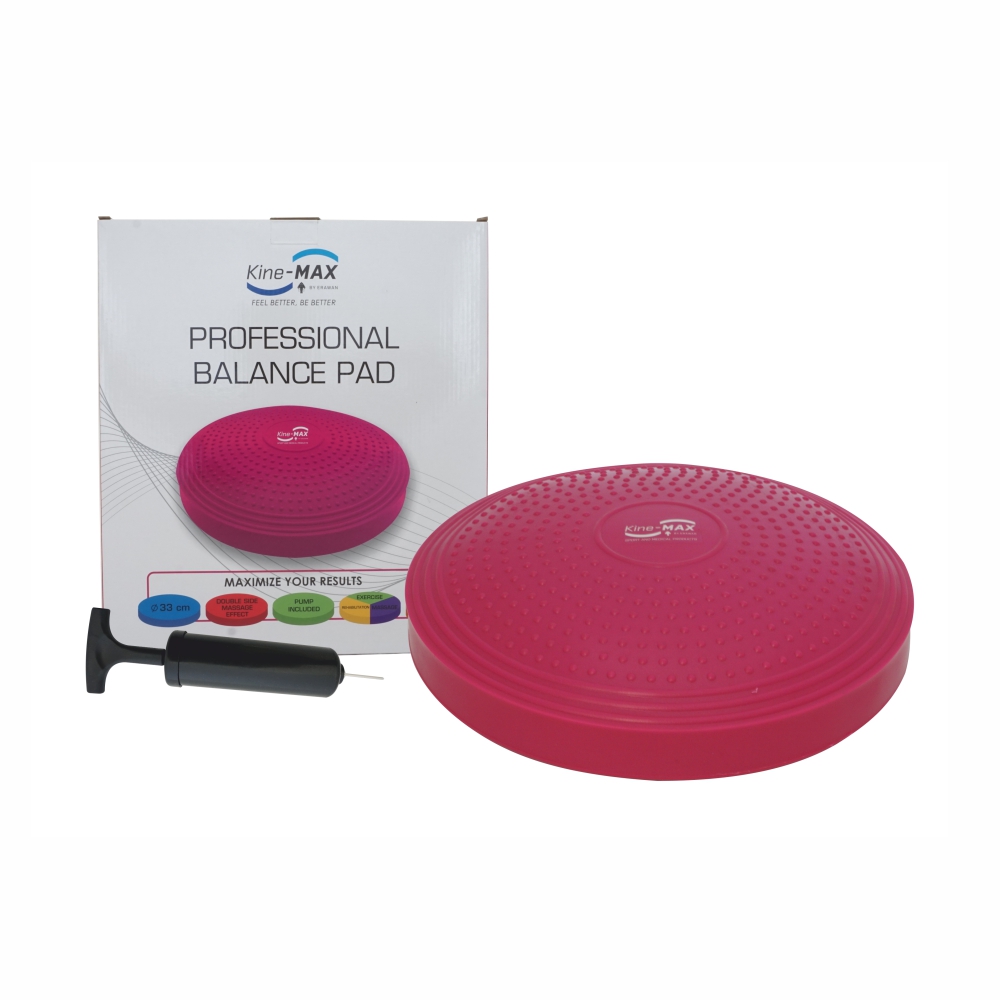 KineMAX Professional Balance Pad balanční čočka 1 ks růžová KineMAX