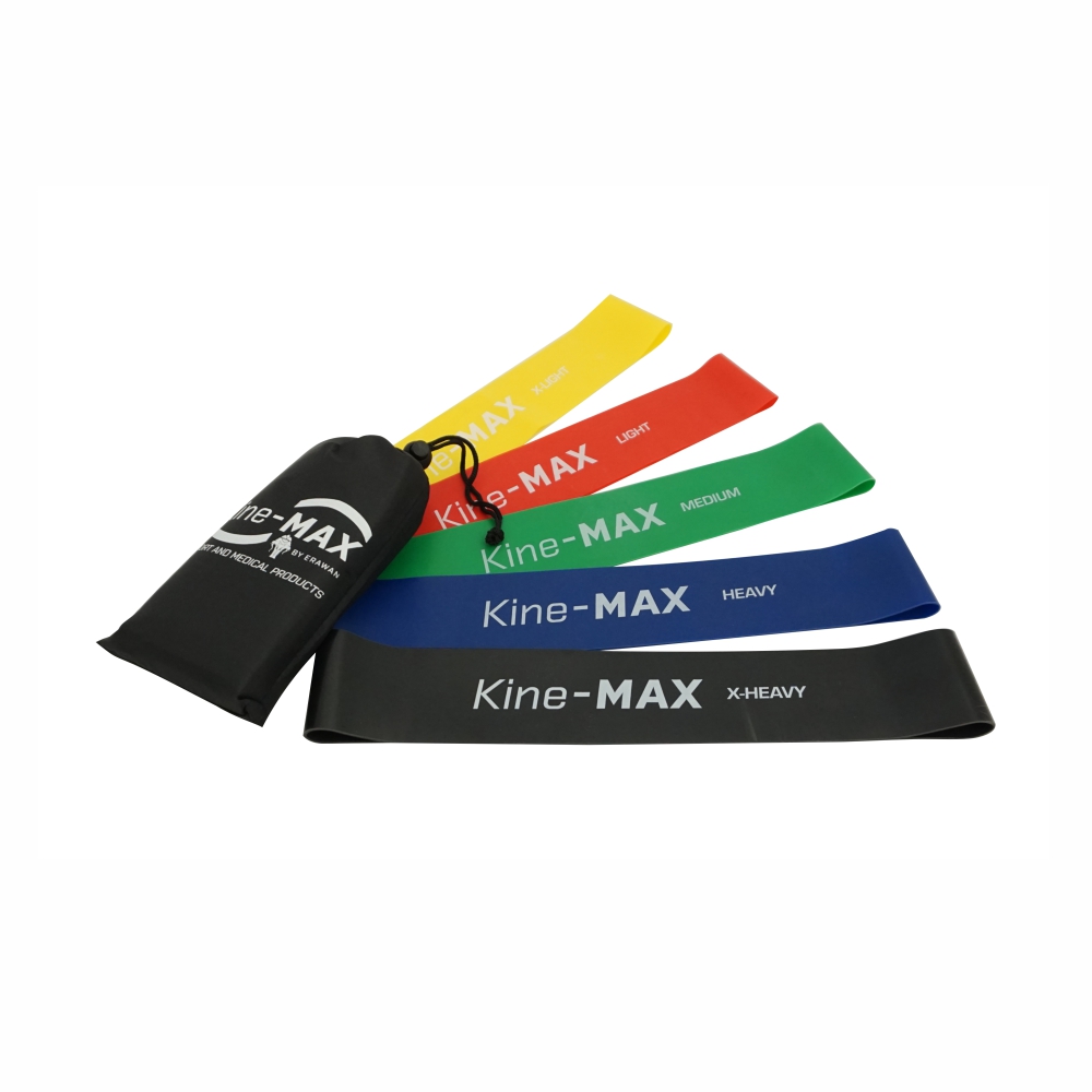 KineMAX Professional Mini Loop Resistance Band set posilovacích gum 5 ks KineMAX