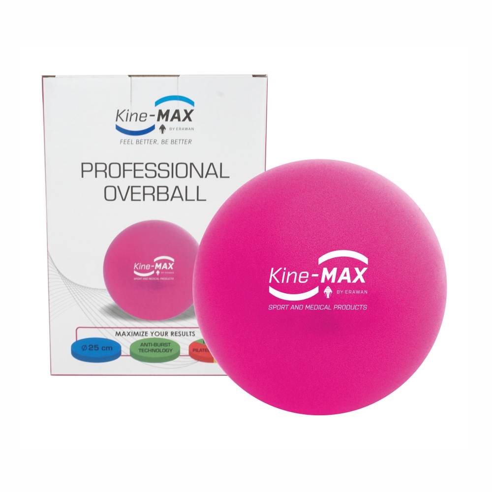 KineMAX Professional Overball 25 cm cvičební míč 1 ks růžový KineMAX