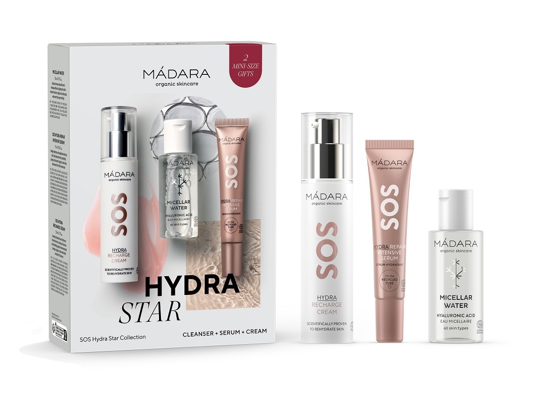 MÁDARA SOS Hydra Star Collection sada pro suchou a dehydratovanou pleť MÁDARA