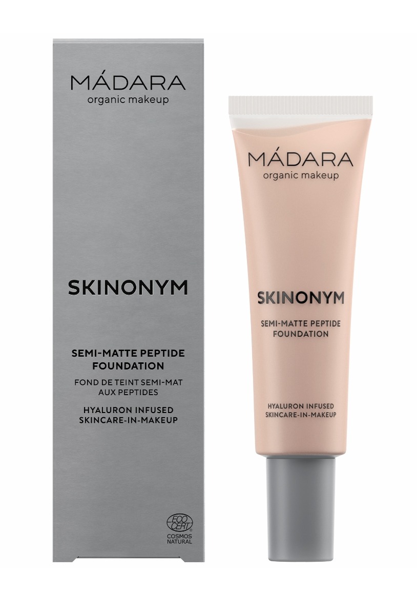 MÁDARA Skinonym Rose Ivory polomatný make-up s peptidy 30 ml MÁDARA