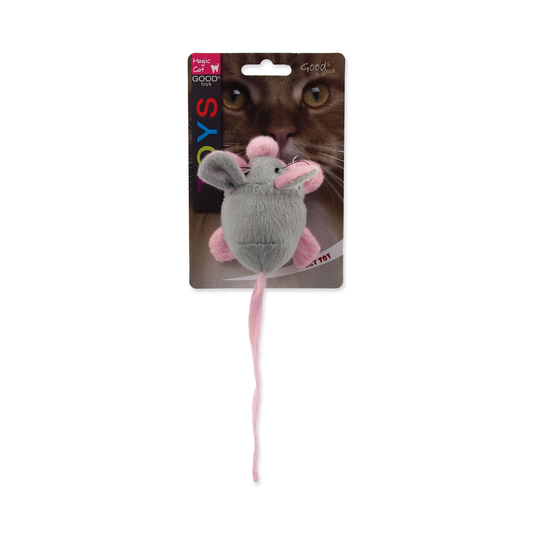 MAGIC CAT Hračka myška chrastící s catnip mix 22