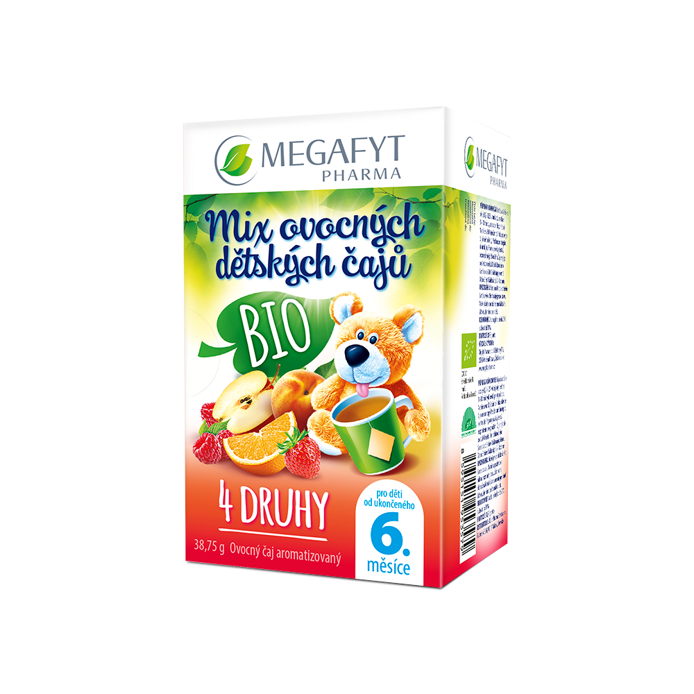 Megafyt MIX ovocných dětských čajů BIO 4x5 sáčků Megafyt