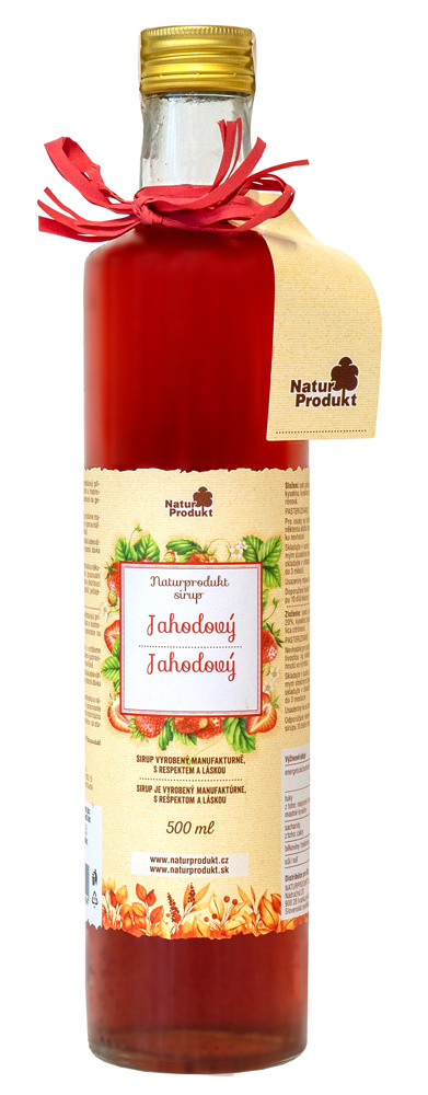 Naturprodukt sirup Jahodový 500 ml Naturprodukt