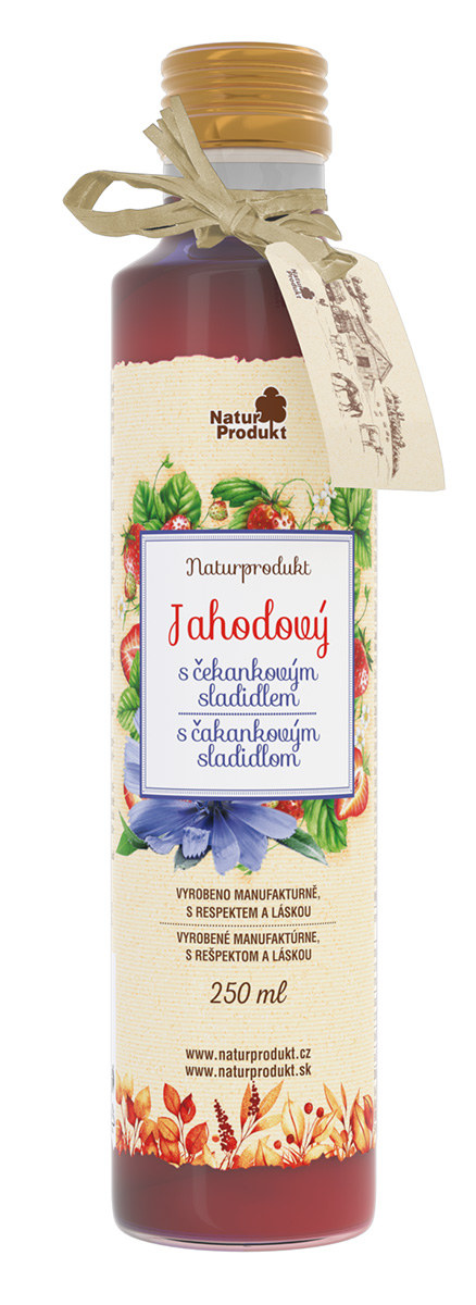 Naturprodukt sirup Jahodový s čeknakovým sirupem 250 ml Naturprodukt