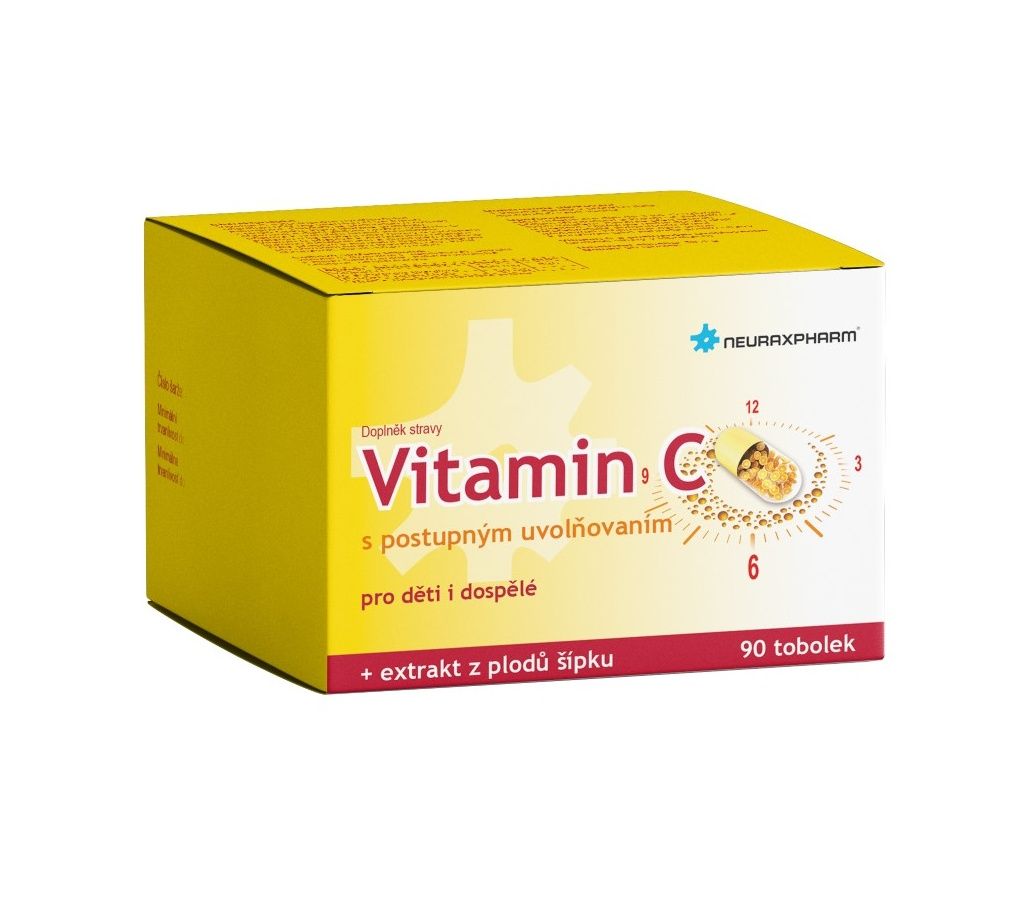 Neuraxpharm Vitamin C s postupným uvolňováním 90 tobolek Neuraxpharm