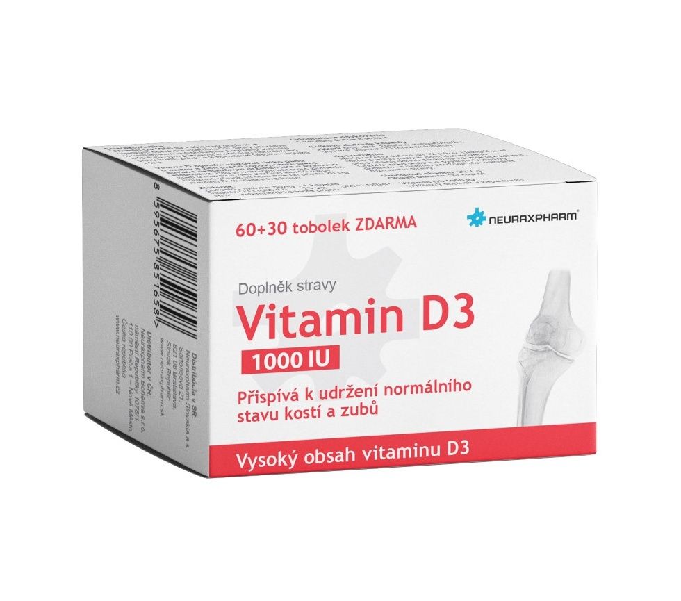 Neuraxpharm Vitamin D3 1000 IU 60+30 tobolek Neuraxpharm