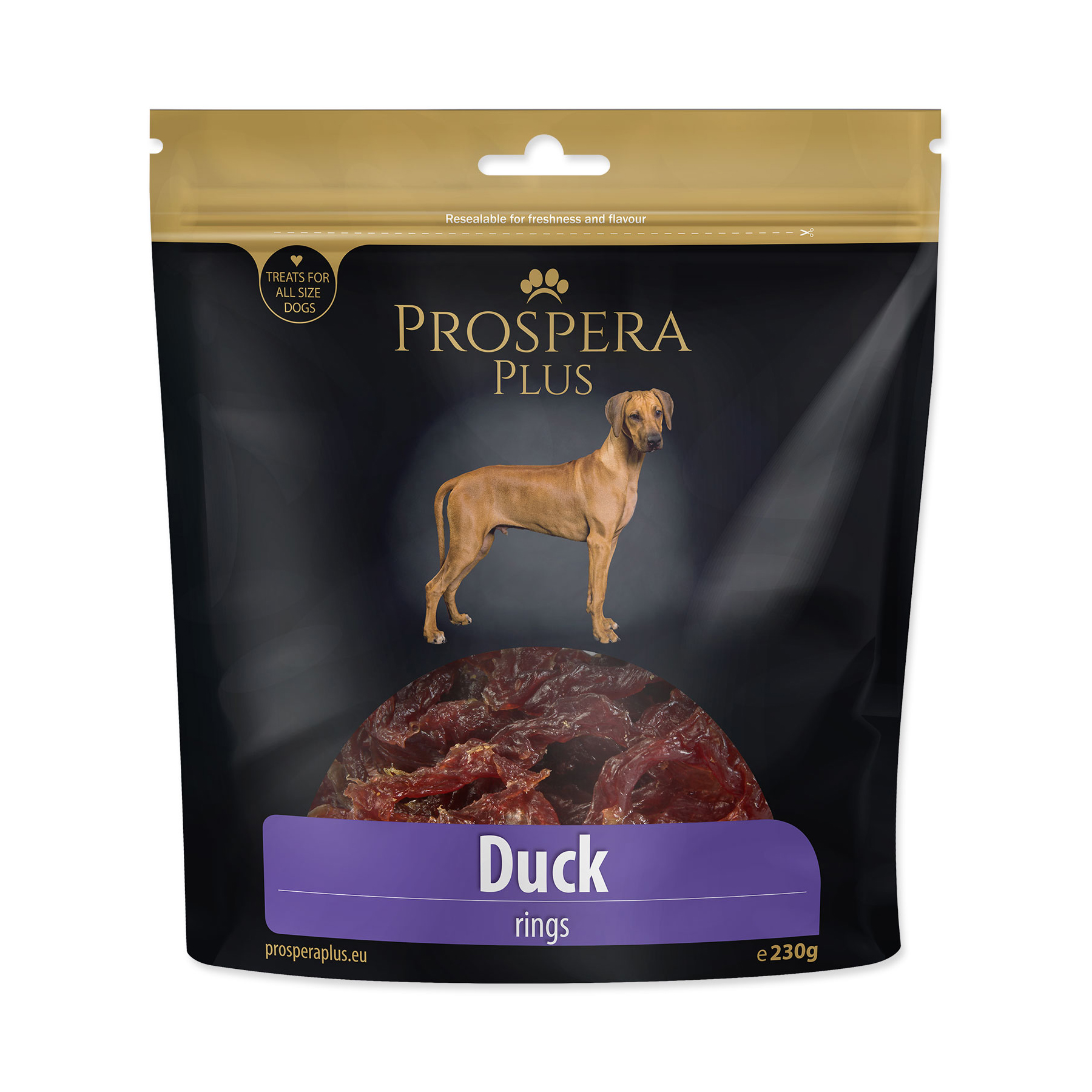 PROSPERA Plus Pochoutka kachní kroužky 230 g PROSPERA Plus