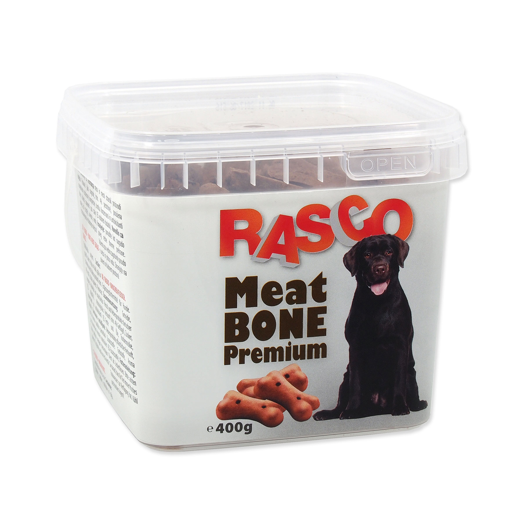 Rasco Pochoutka sušenky masové kostičky 5 cm 400 g Rasco