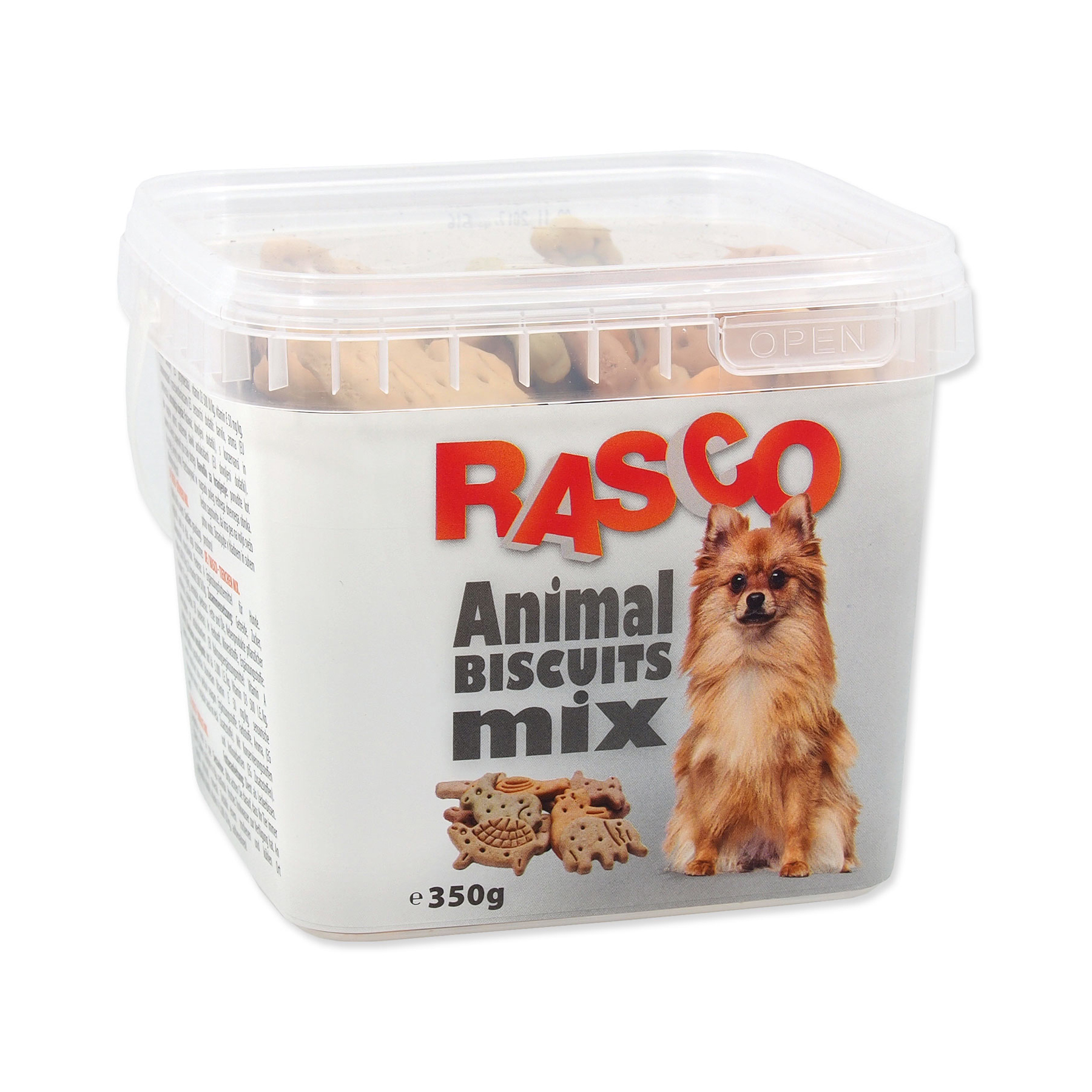 Rasco Pochoutka sušenky zvířátka mix 5 cm 350 g Rasco