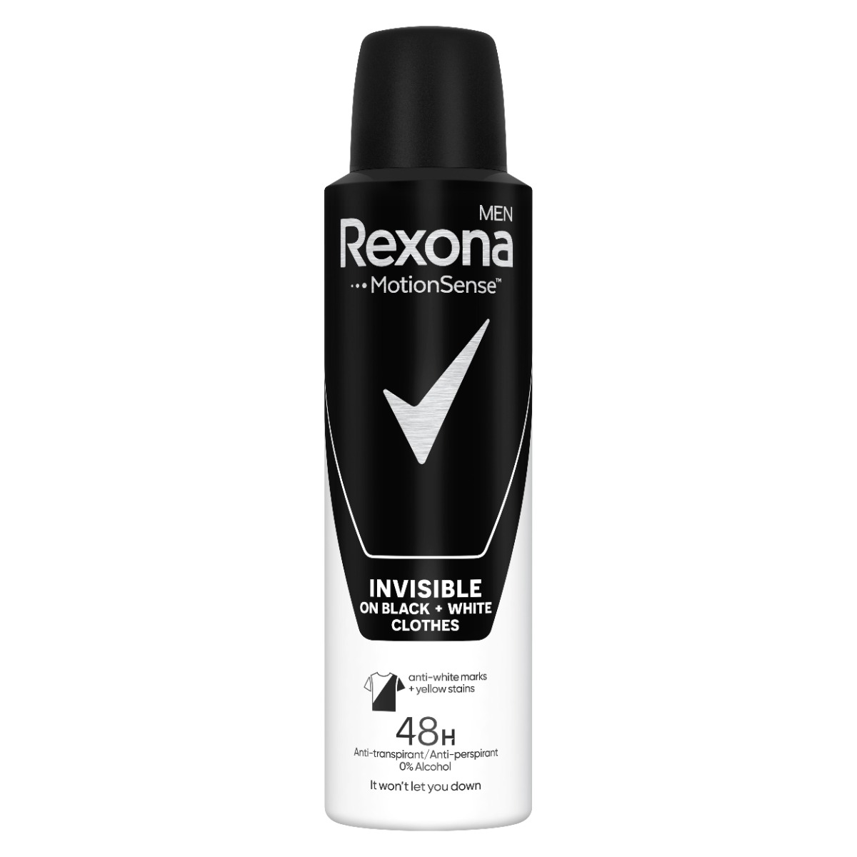 Rexona Men Invisible Black & White Antiperspirant sprej 150 ml Rexona
