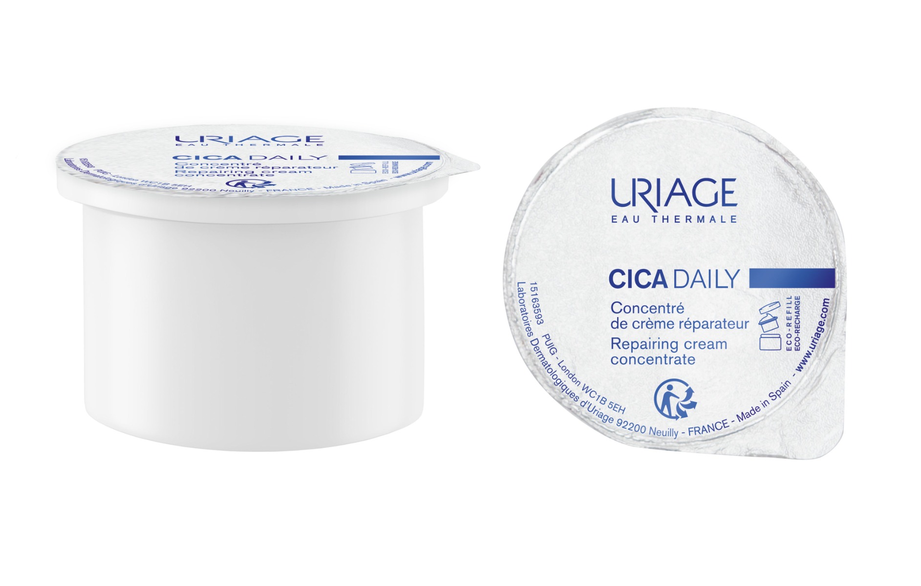 Uriage Cica Daily Regenerační krém náhradní náplň 50 ml Uriage