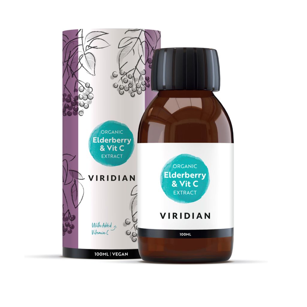 Viridian Elderberry Extract + Vitamin C Organic 100 ml Viridian