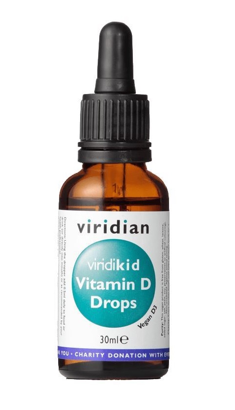 Viridian Viridikid Vitamin D 400 IU kapky 30 ml Viridian