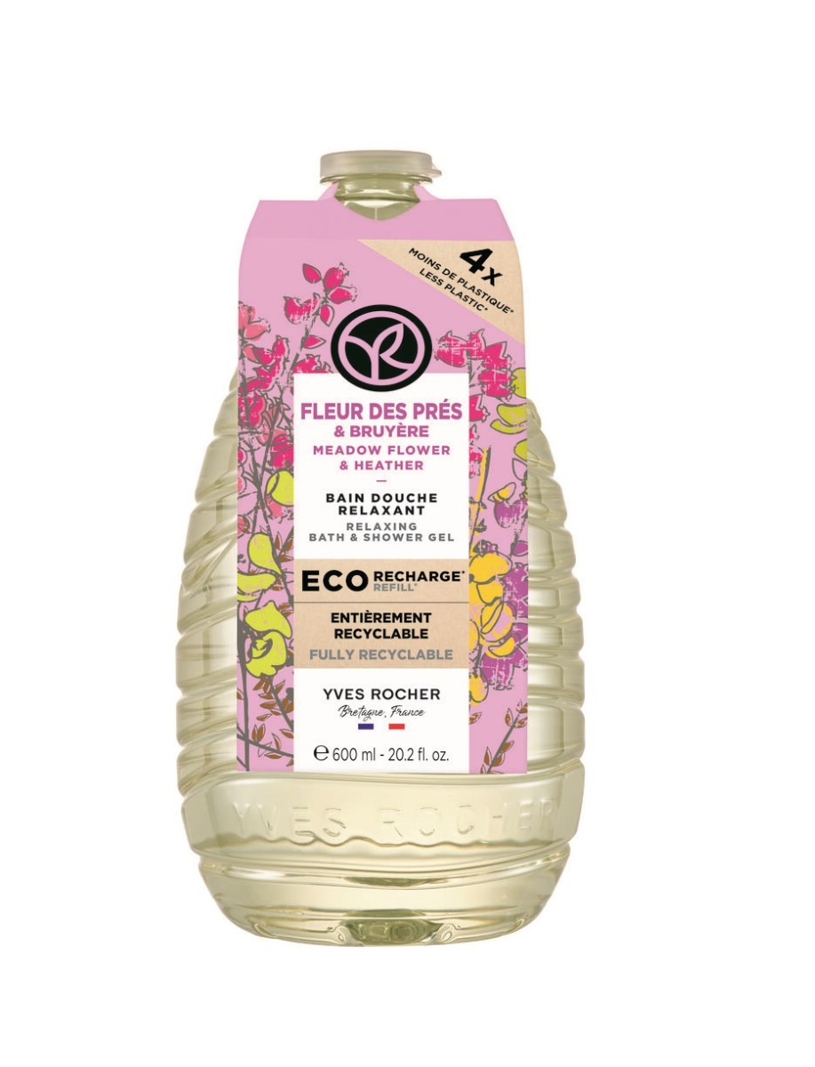 Yves Rocher Bain de Nature Sprchový gel luční kvítí & vřes náplň 600 ml Yves Rocher