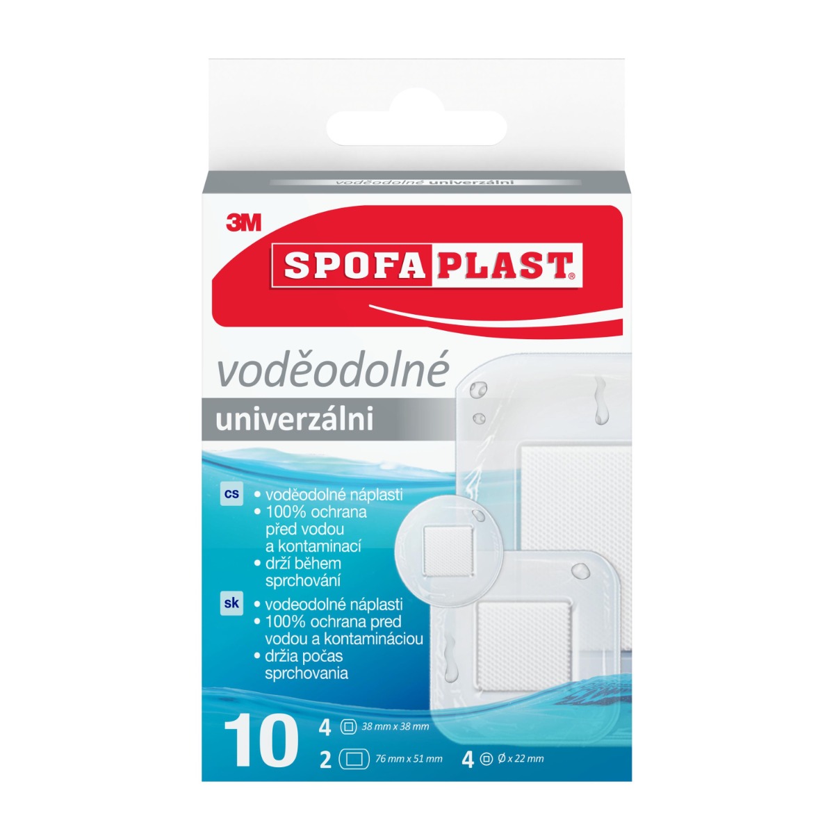 3M Spofaplast 190N Voděodolné náplasti mix 10 ks 3M