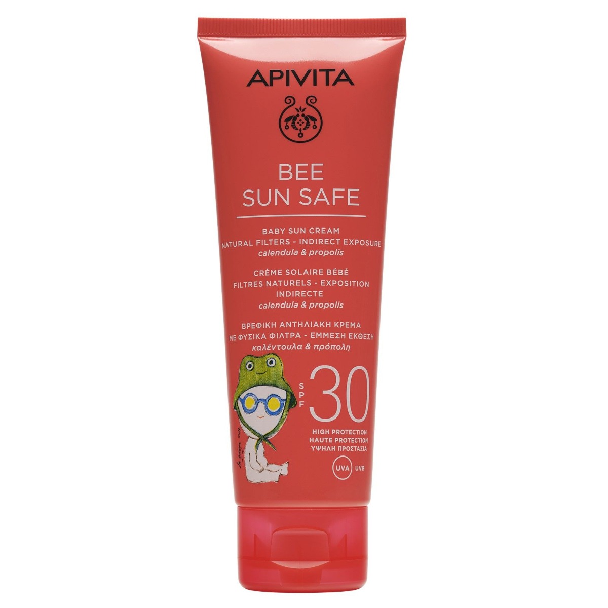 APIVITA Bee Sun Safe Baby Sun Cream SPF30 dětský ochranný krém 100 ml APIVITA