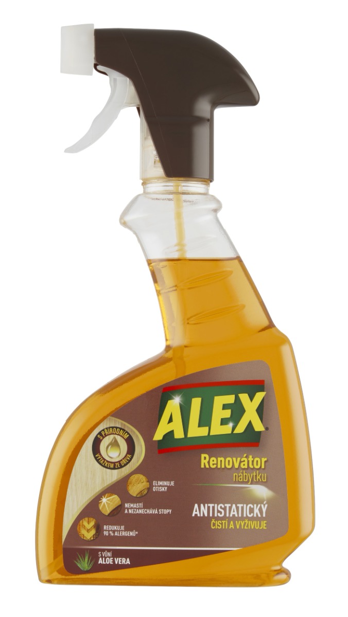Alex Renovátor nábytku antistatický Aloe vera sprej 375 ml Alex