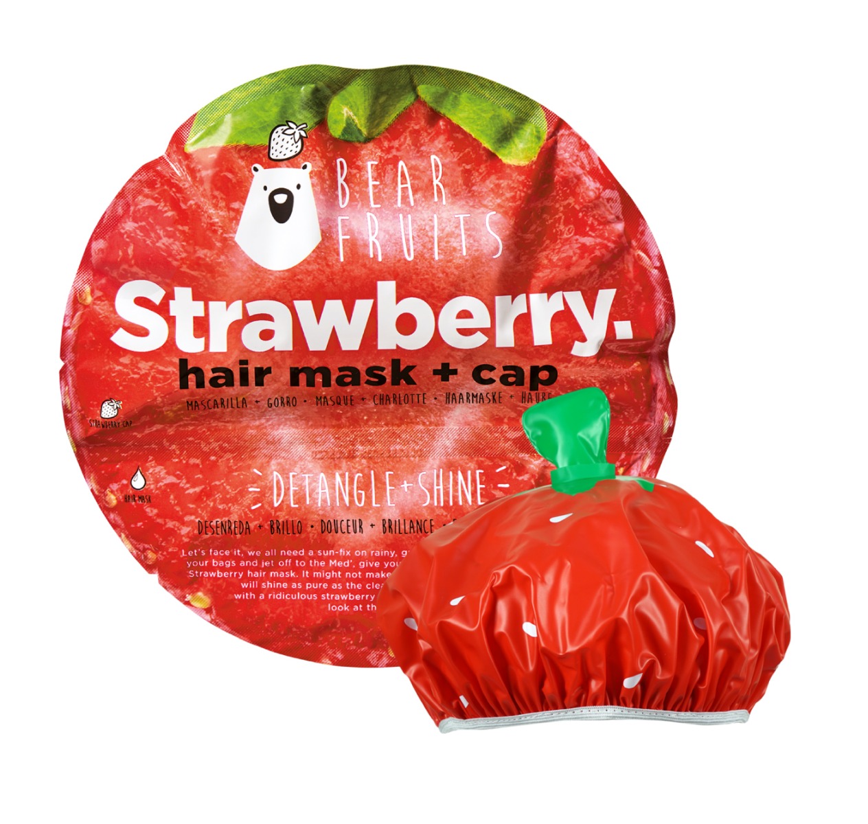 Bear Fruits Strawberry maska na vlasy 20 ml Bear Fruits