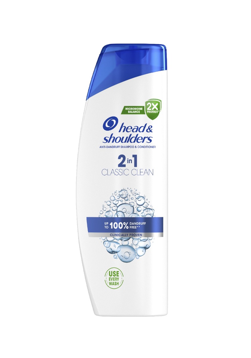 Head&Shoulders Anti-hairfall with Classic 2v1 šampon a kondicionér proti lupům 400 ml Head&Shoulders