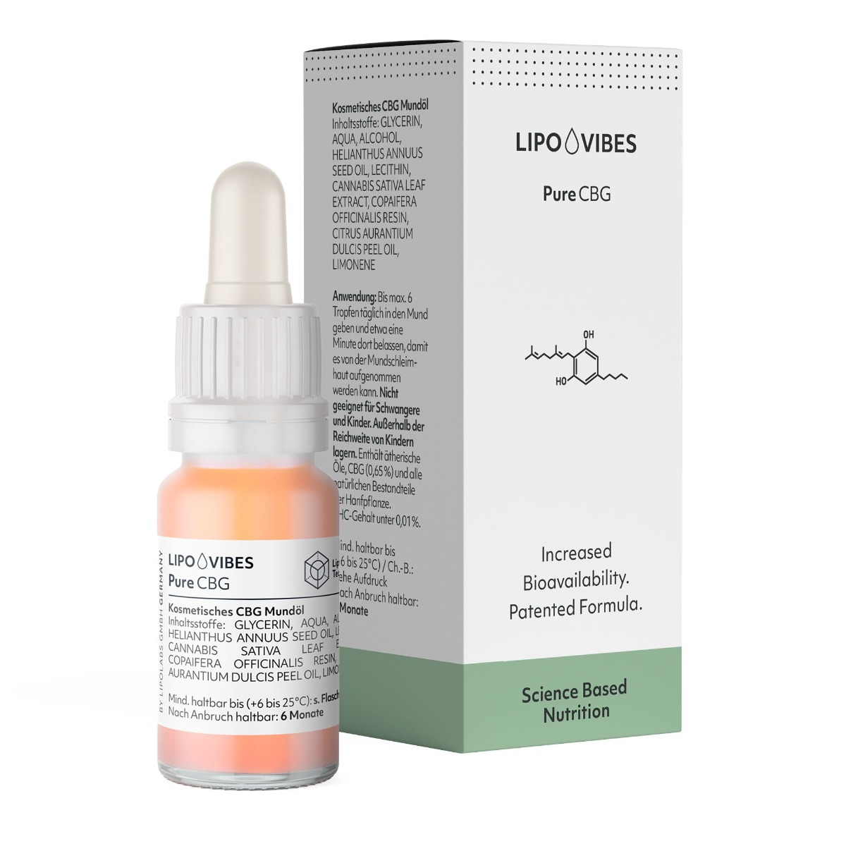 LipoVibes Pure CBG 10 ml LipoVibes