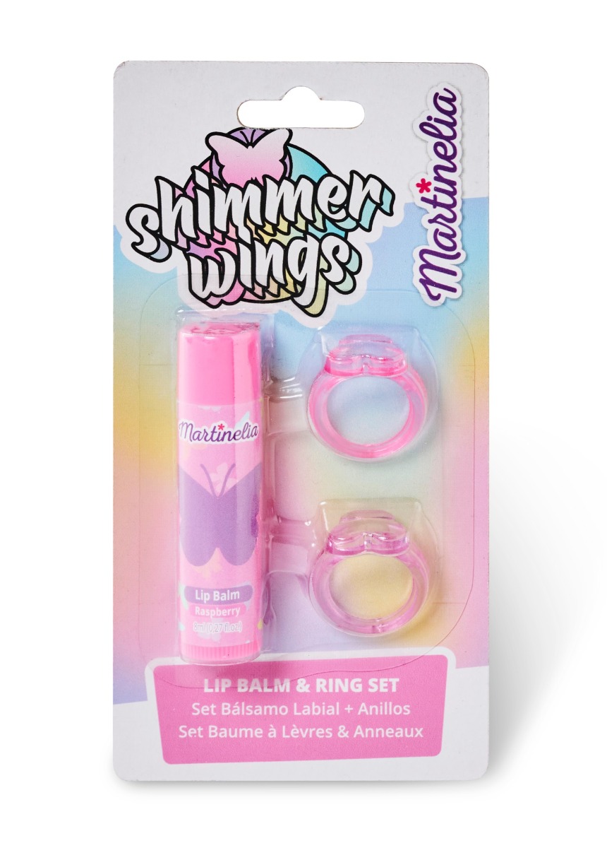 Martinelia Shimmer Wings balzám na rty s prstýnky Martinelia