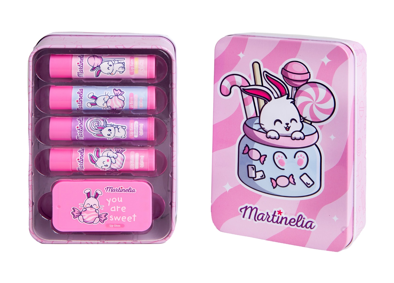 Martinelia Yummy make-up sada v plechové krabičce Martinelia