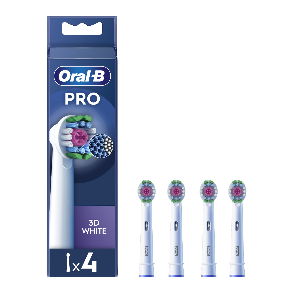 Oral-B EB 18-4 PRO 3D White náhradní hlavice 4 ks Oral-B