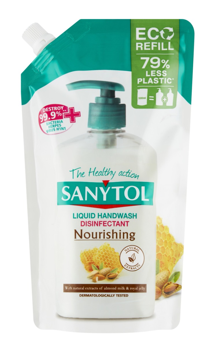 Sanytol Dezinfekční mýdlo vyživující náhradní náplň 500 ml Sanytol