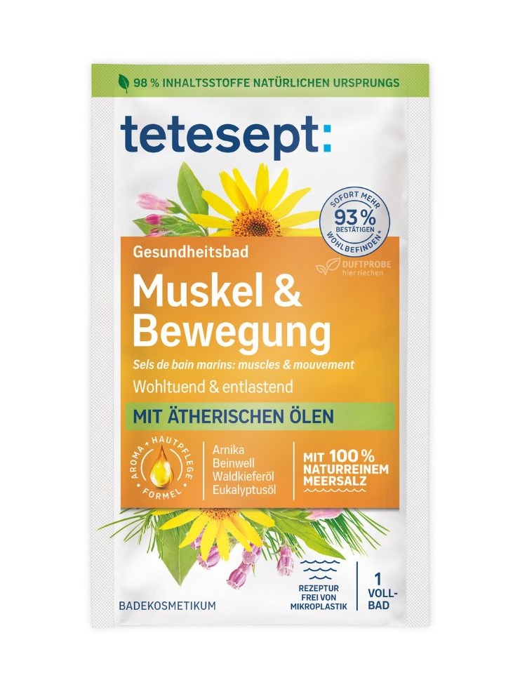 Tetesept Svaly a pohyb mořská sůl do koupele 80 g Tetesept