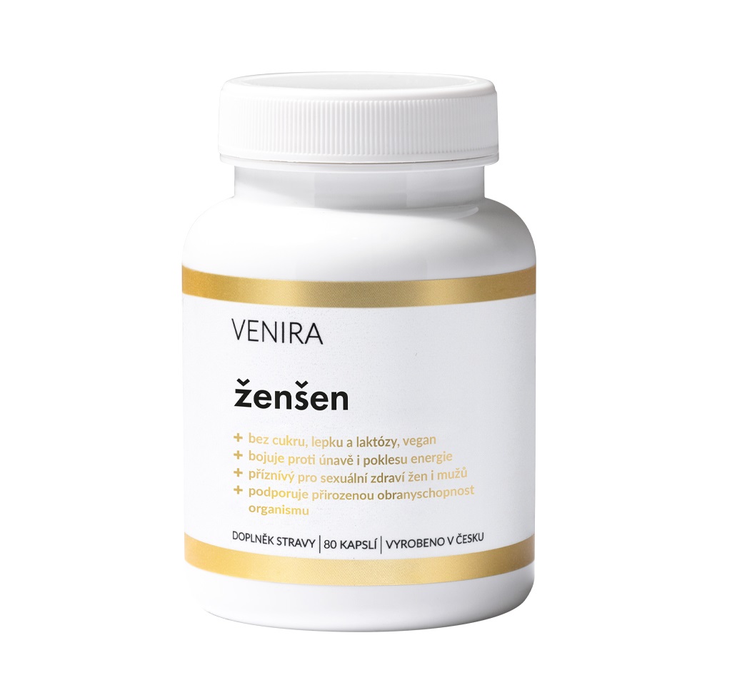 Venira Ženšen pravý 80 kapslí Venira